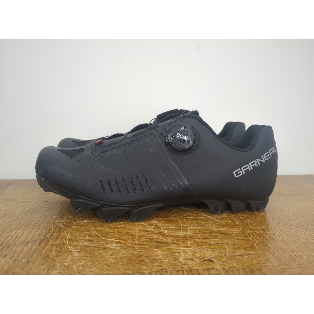 Garneau Men's Bike Cycling Clip Shoes Ergo Grip - Black BOA Canada Sz US 7 - Picture 1 of 9